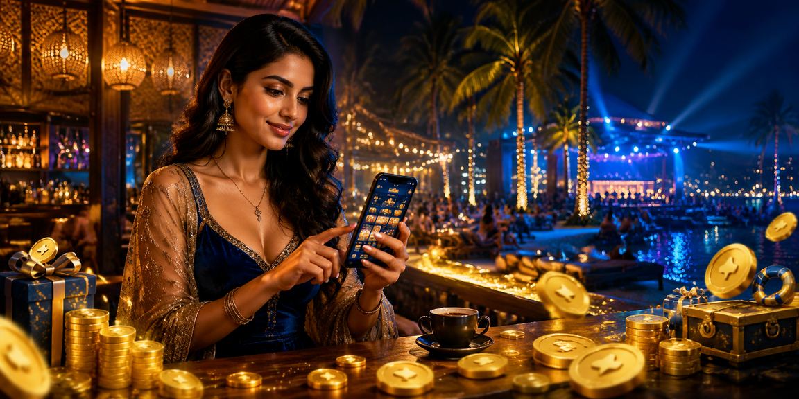 User interface preview showing casino and sports on Goa mobile device